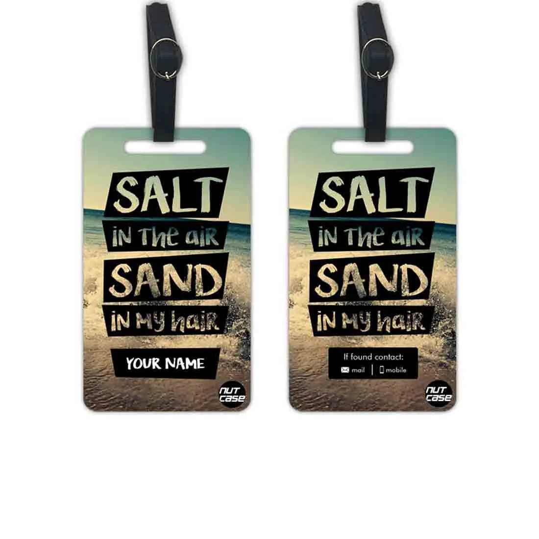 Customized Name Tag for Bags Add Name Set of 2 - In The Air