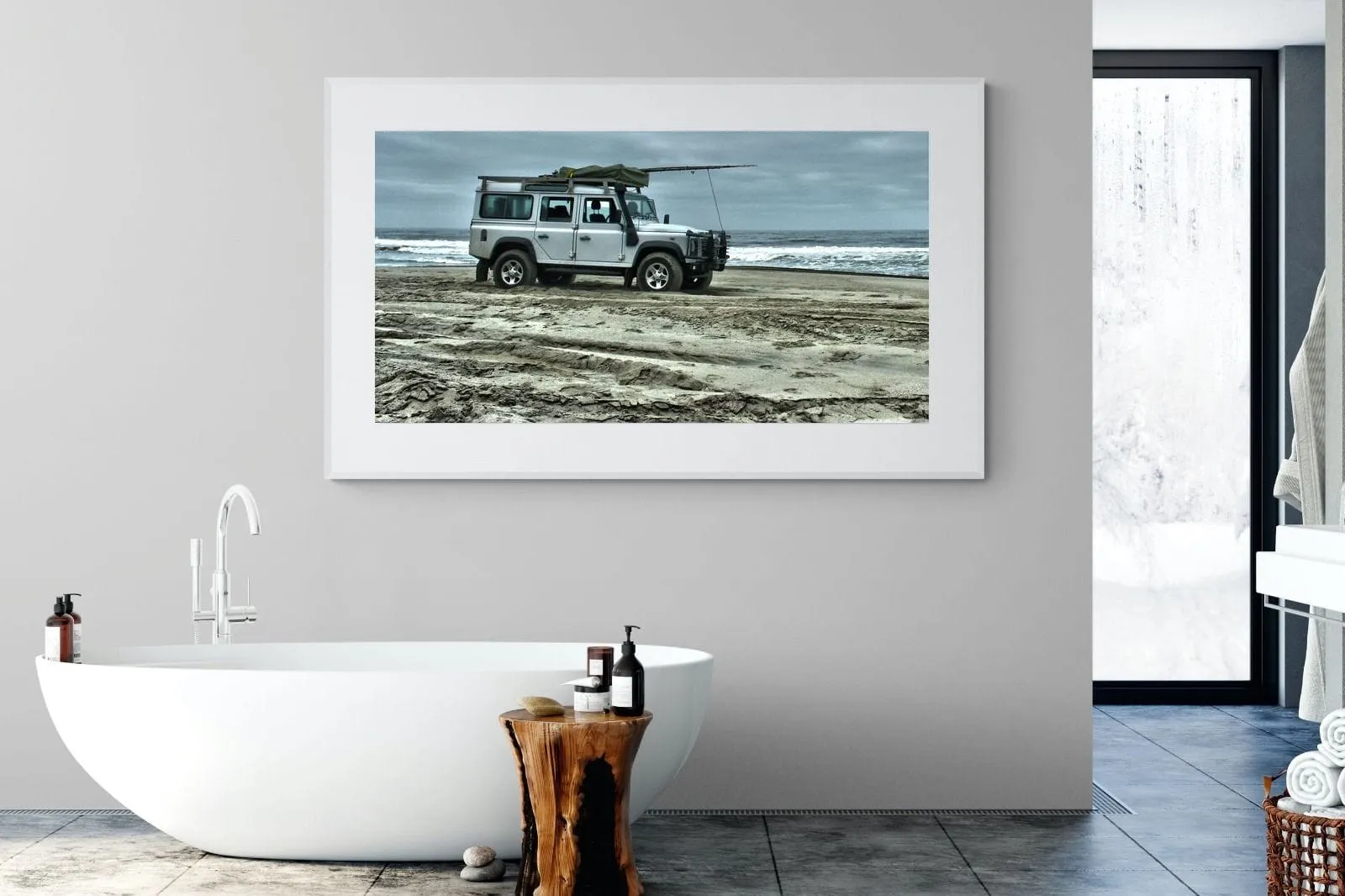 Defender at the Beach
