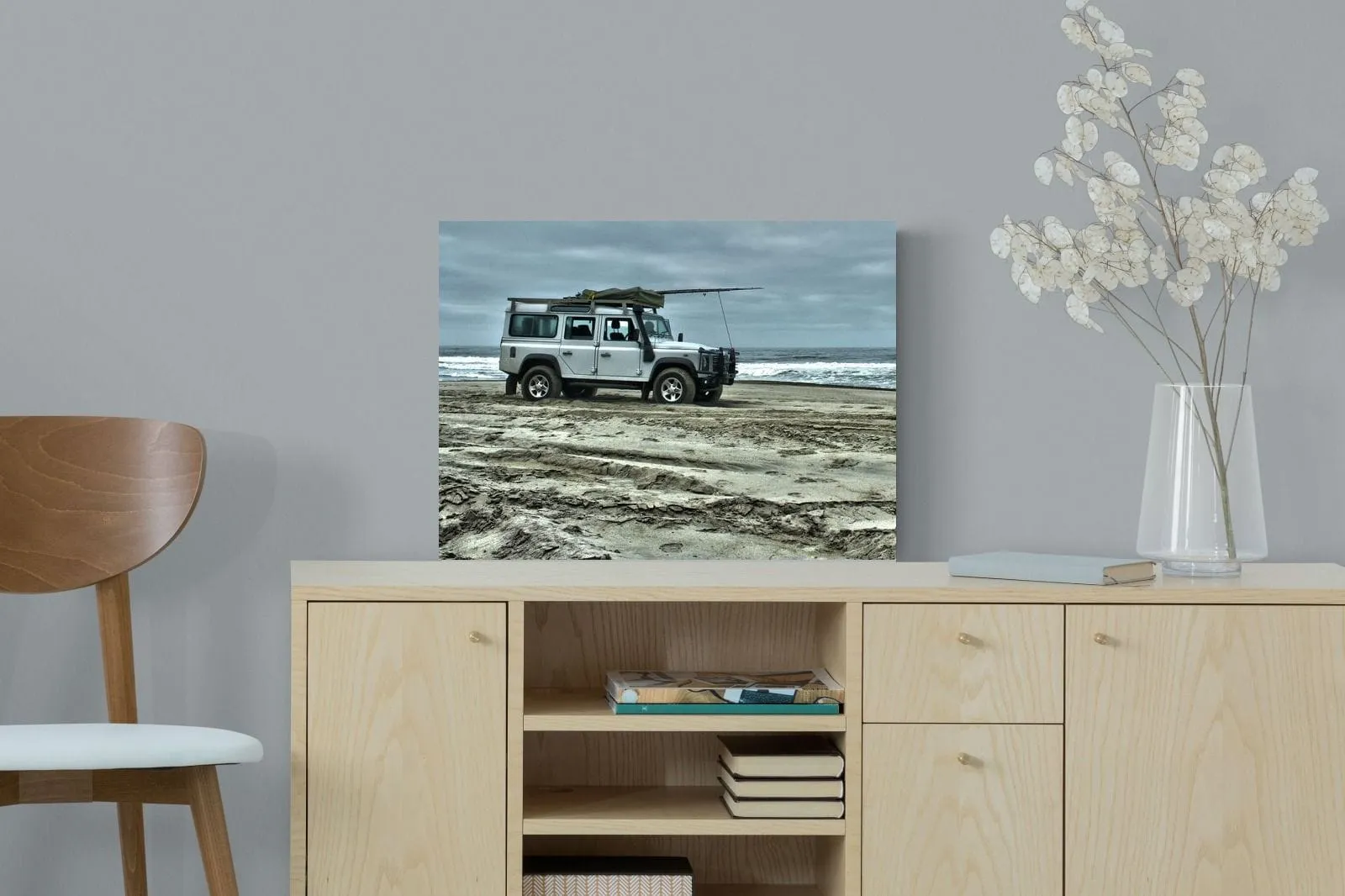 Defender at the Beach