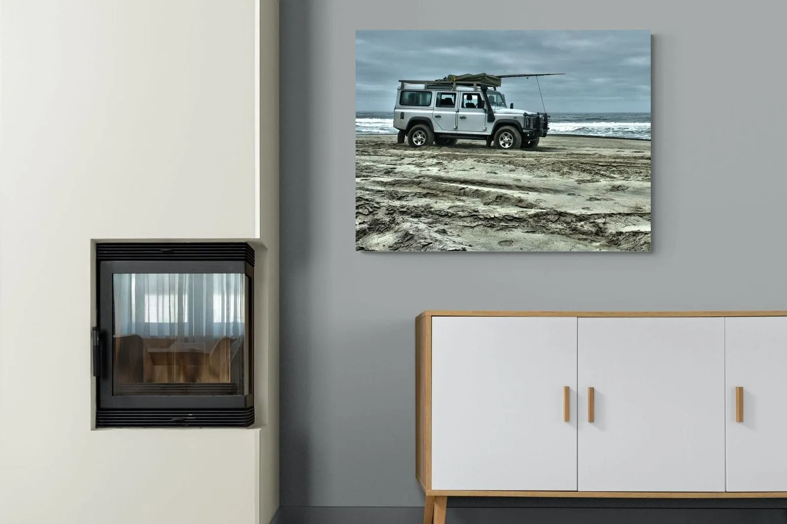 Defender at the Beach