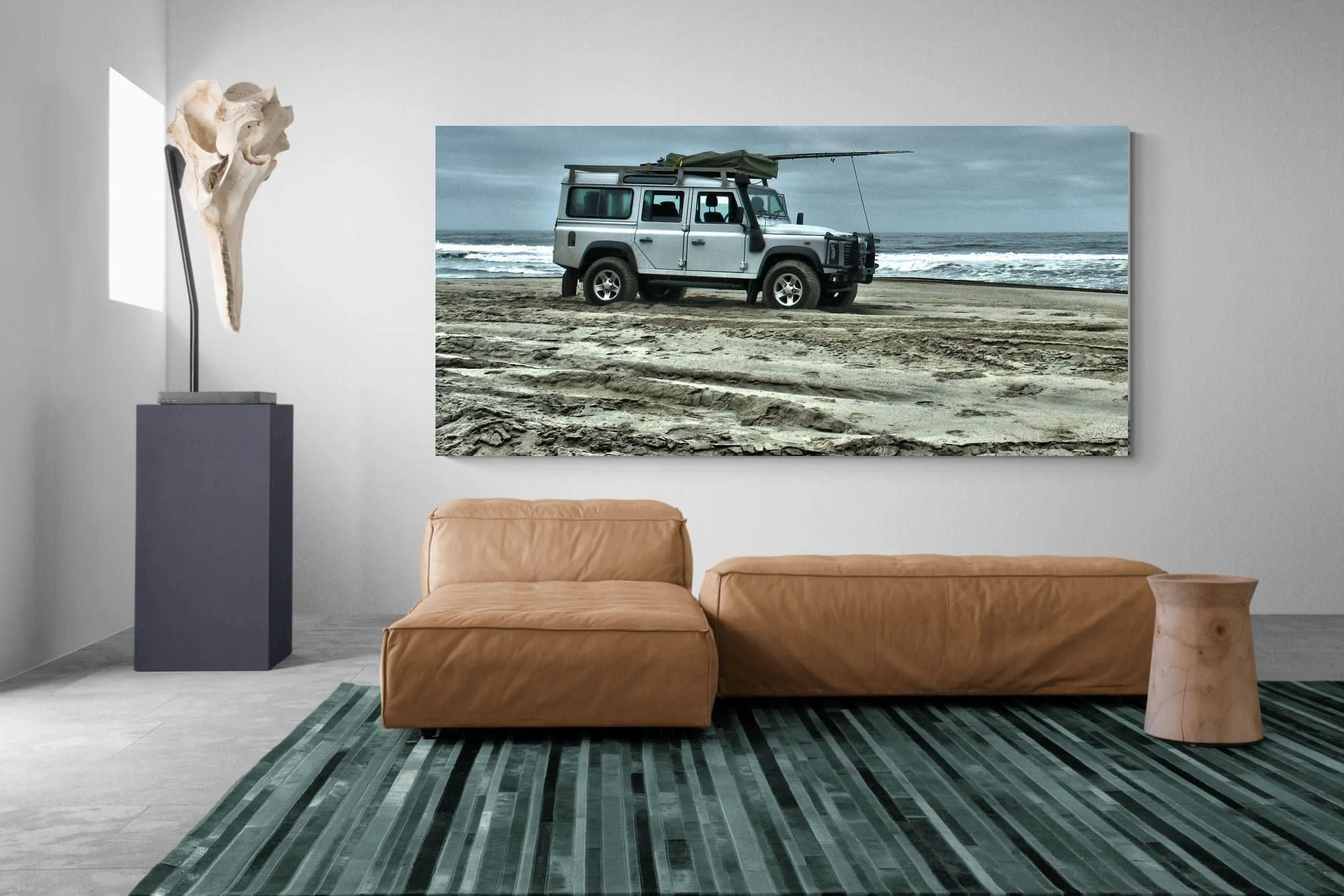 Defender at the Beach