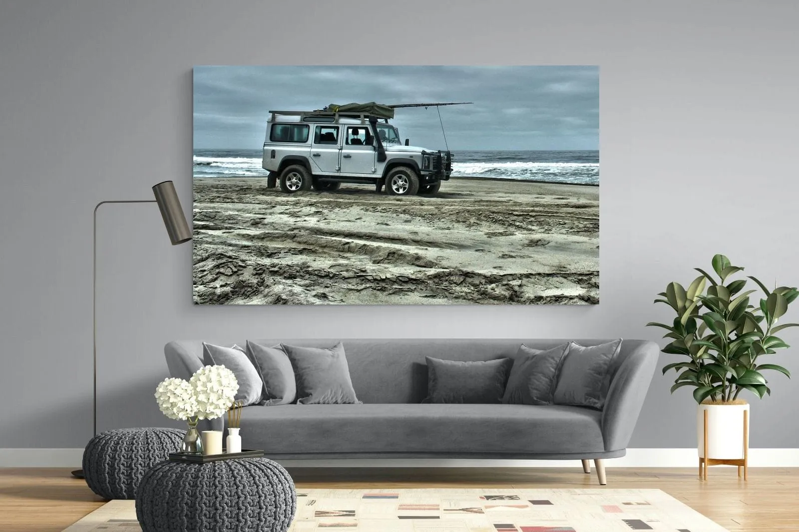 Defender at the Beach