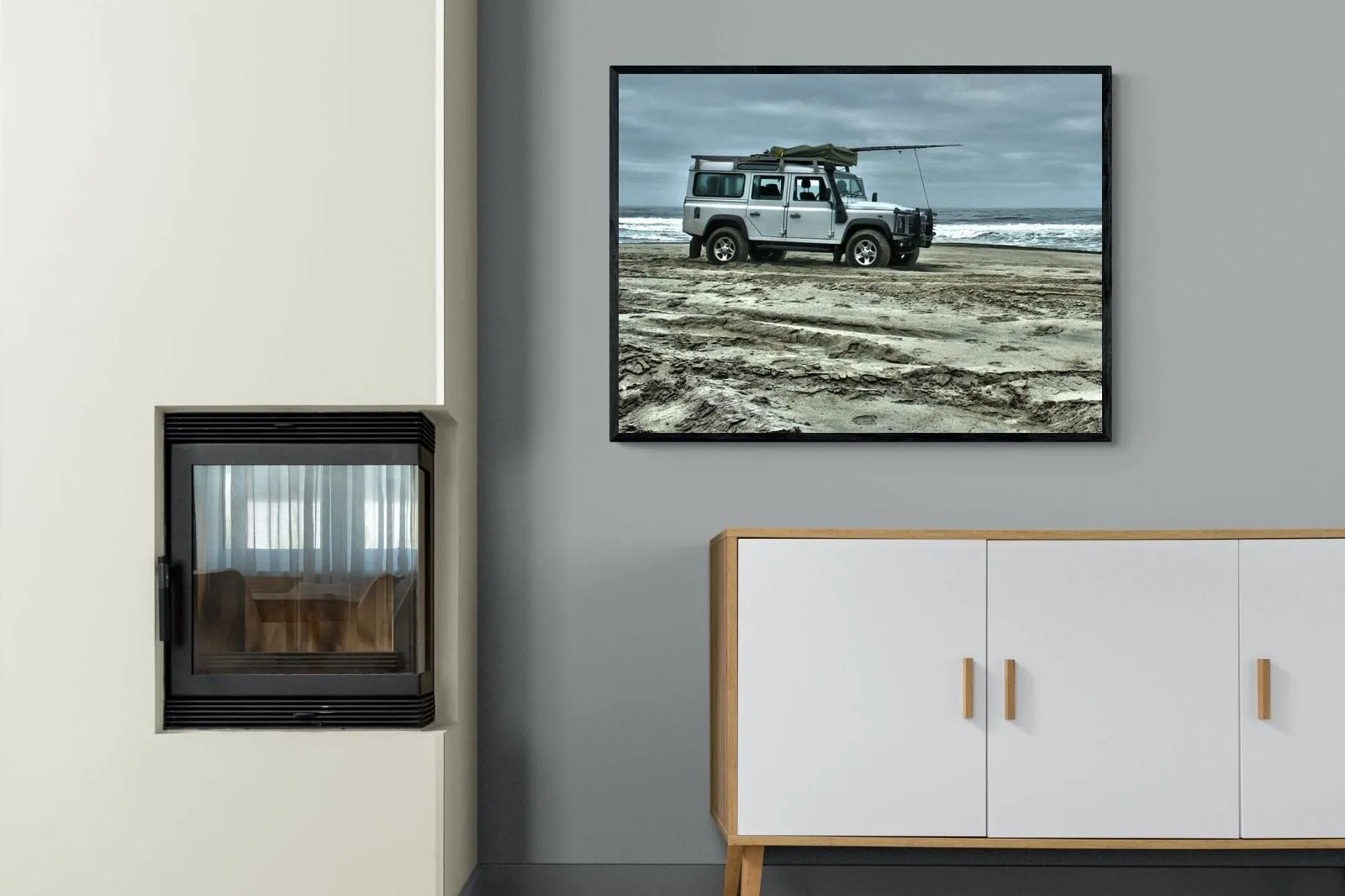 Defender at the Beach