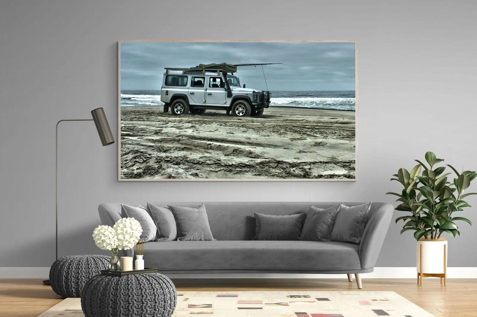 Defender at the Beach