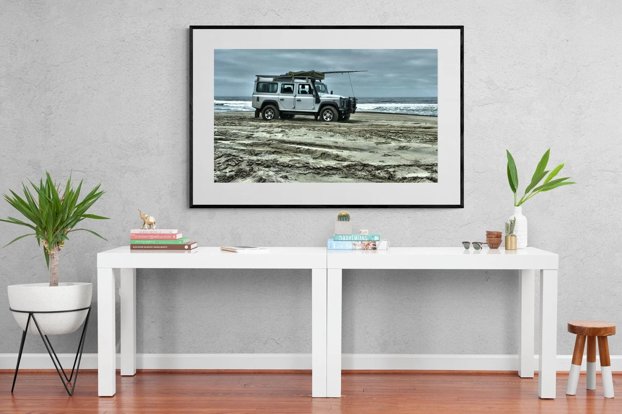 Defender at the Beach