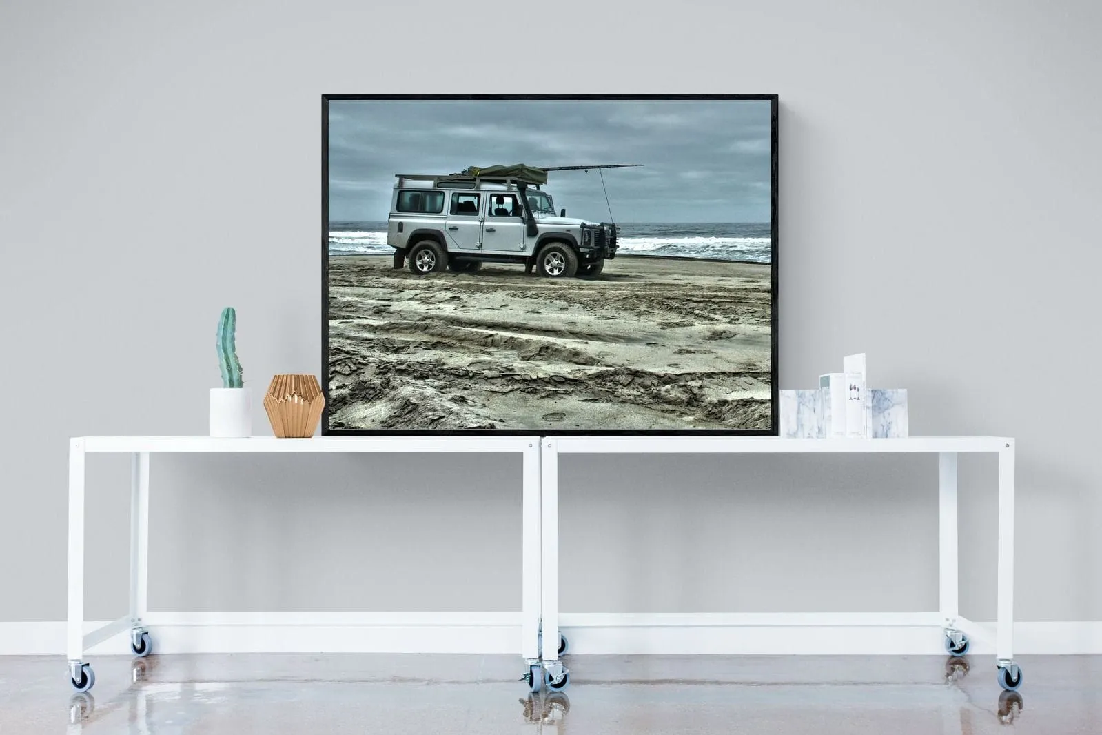 Defender at the Beach