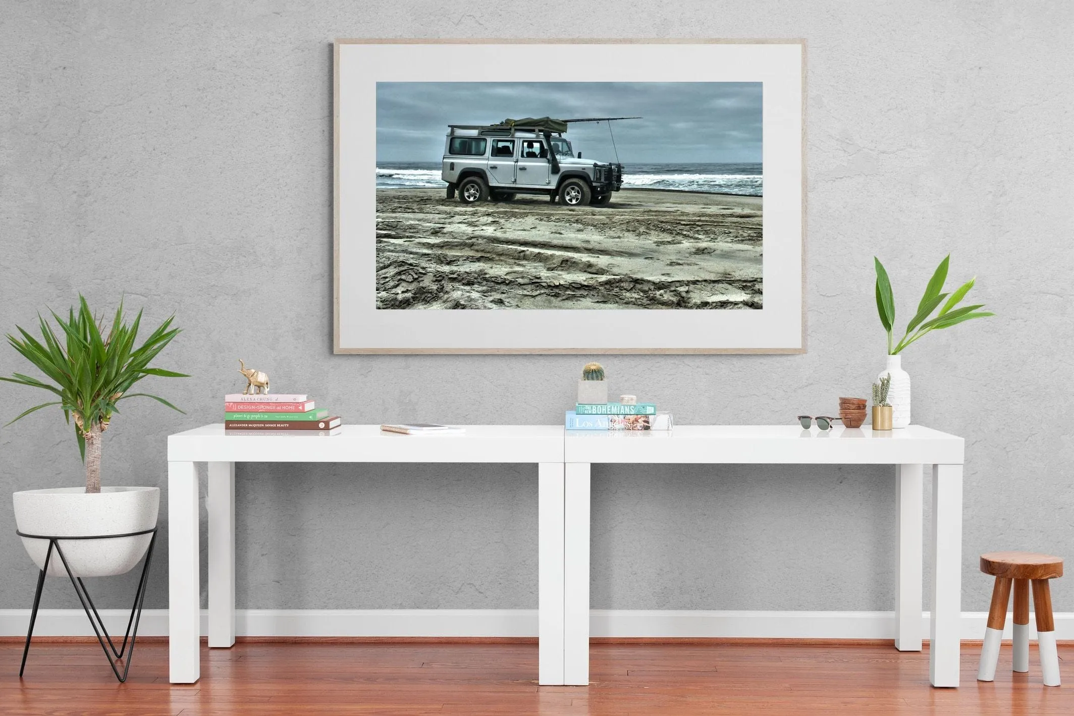 Defender at the Beach