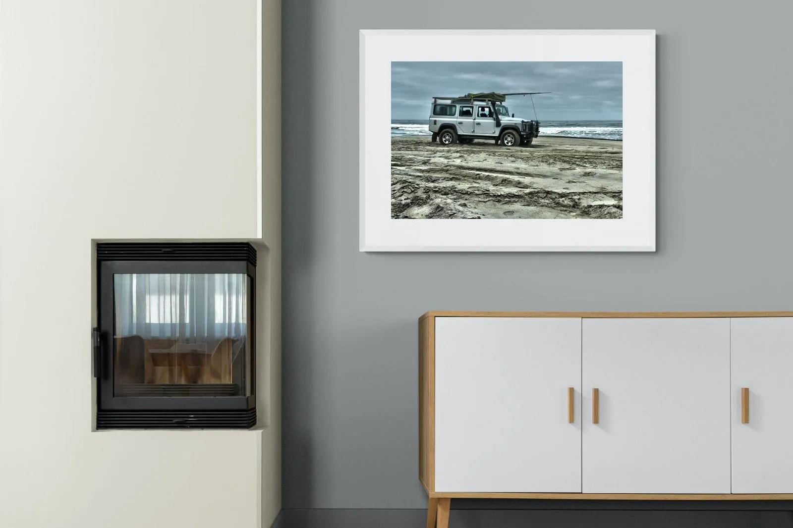 Defender at the Beach