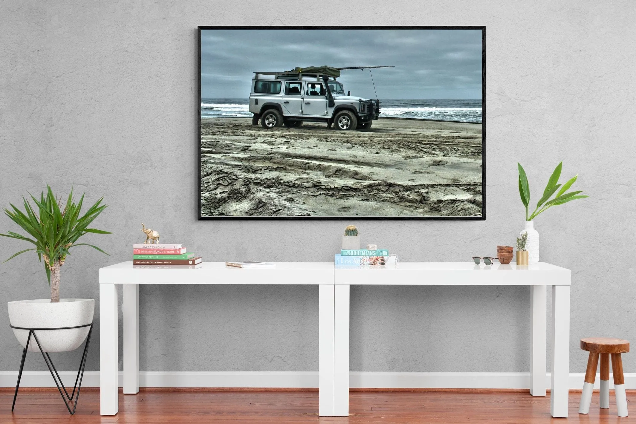 Defender at the Beach