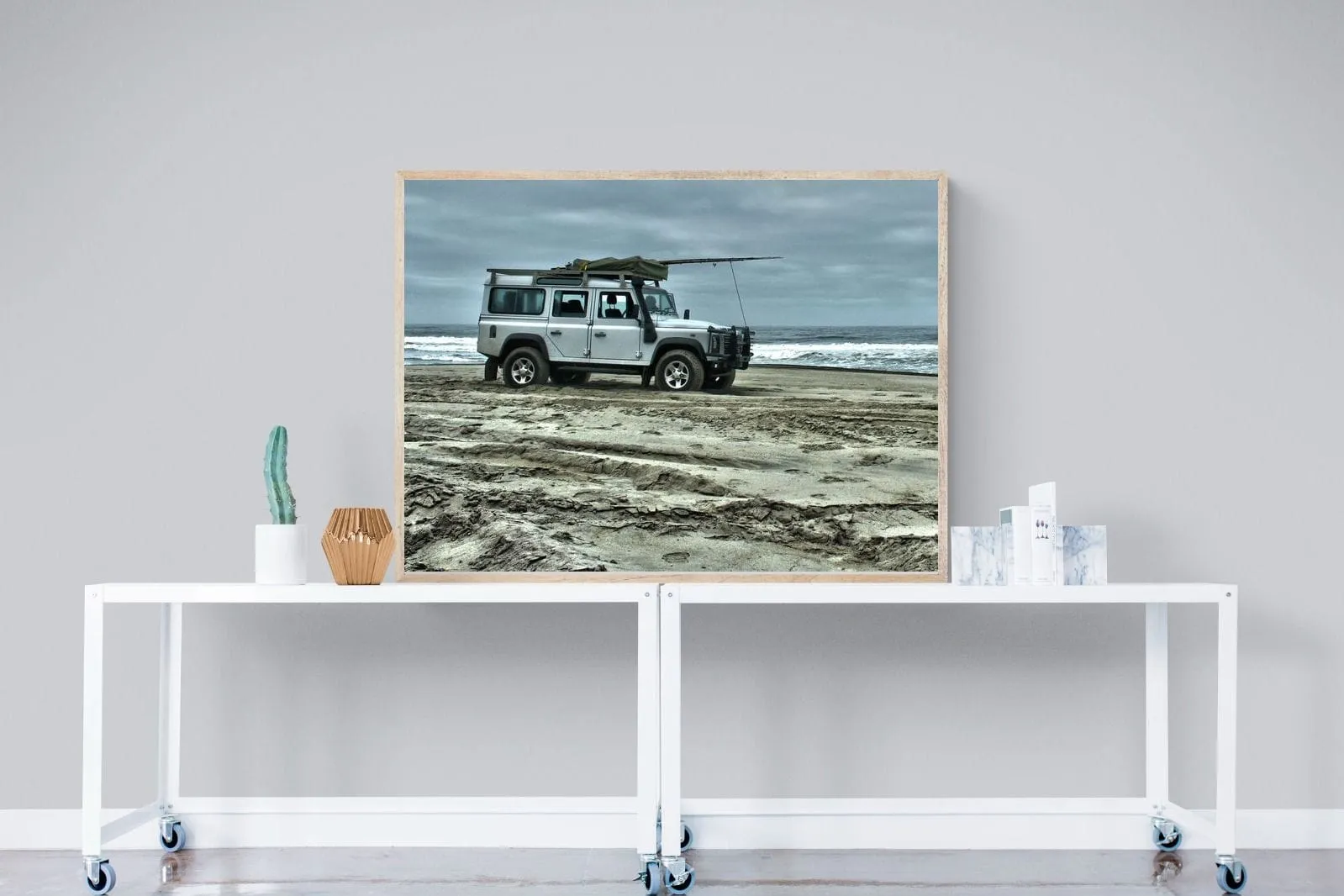 Defender at the Beach