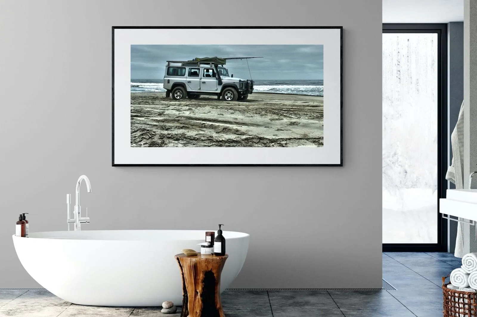 Defender at the Beach