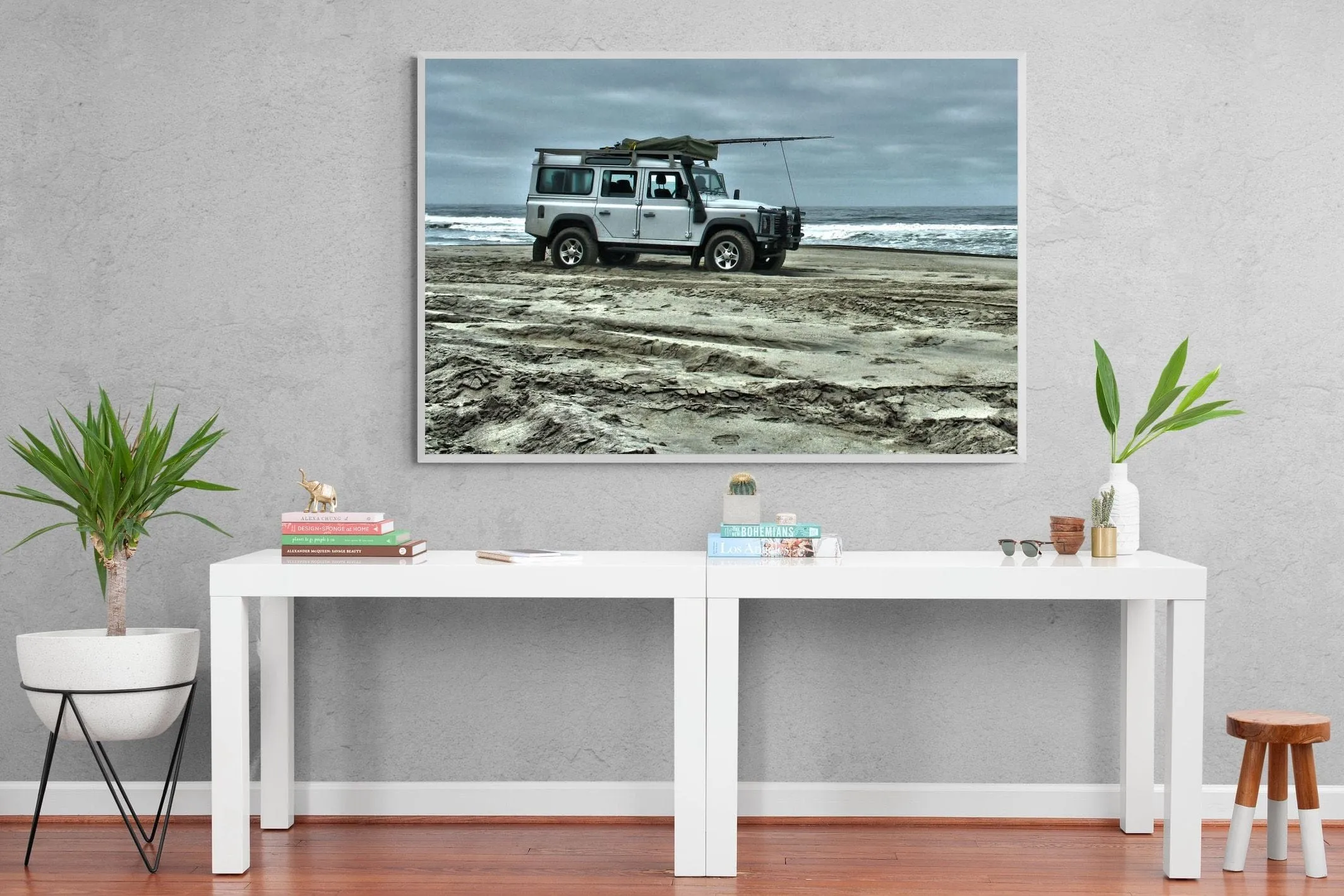 Defender at the Beach