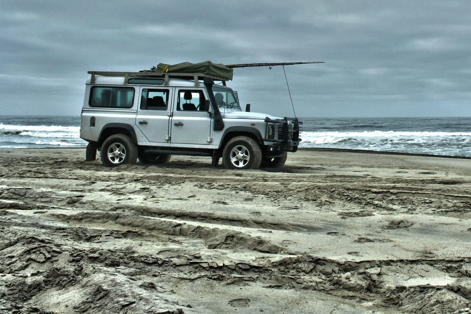 Defender at the Beach
