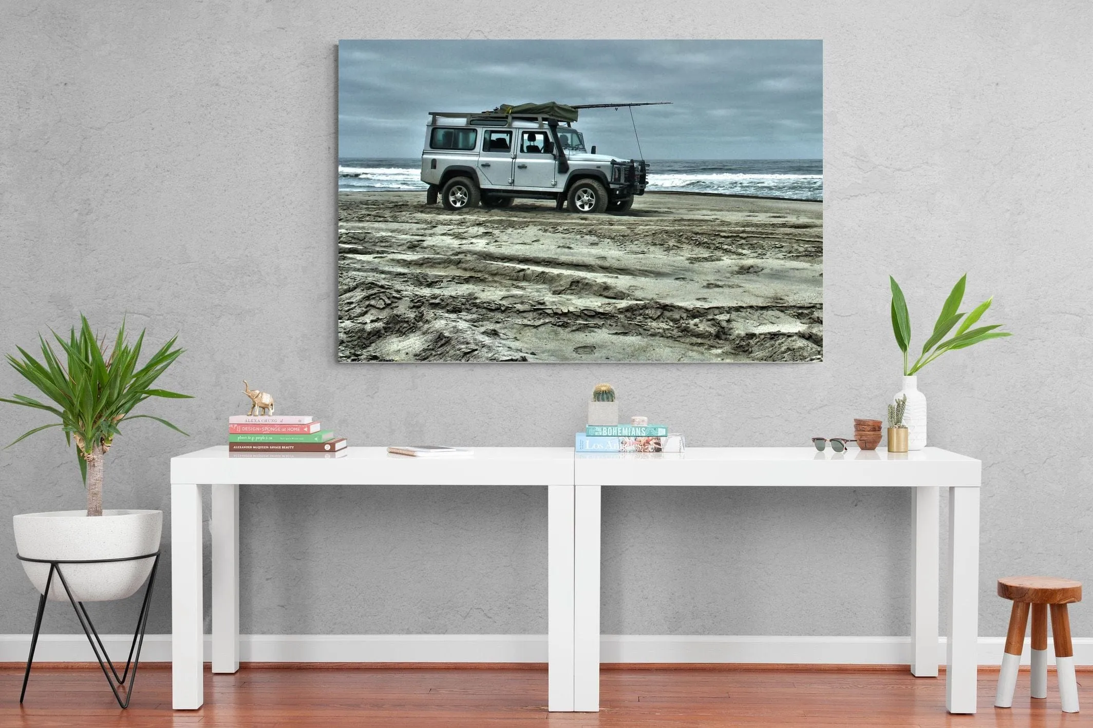 Defender at the Beach