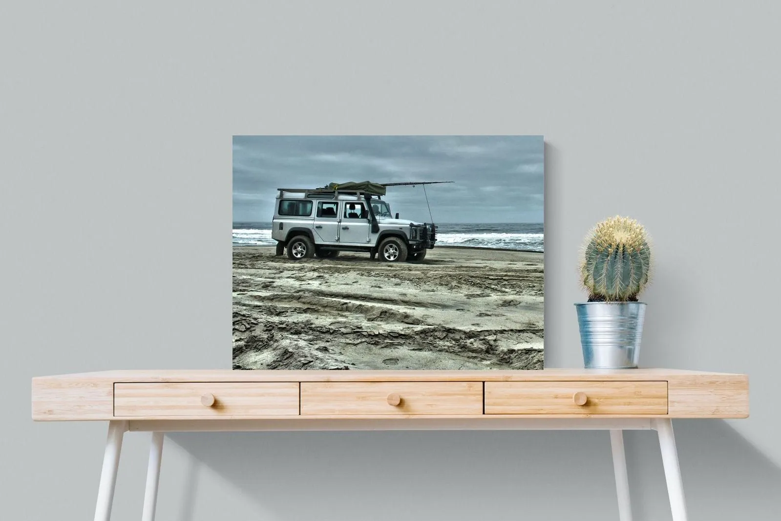Defender at the Beach