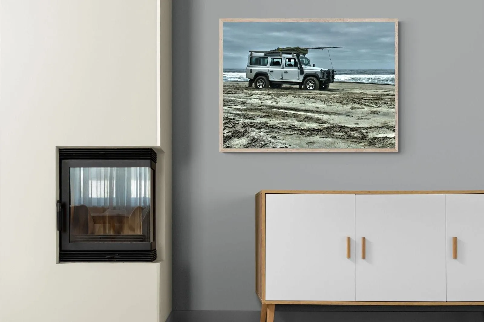 Defender at the Beach