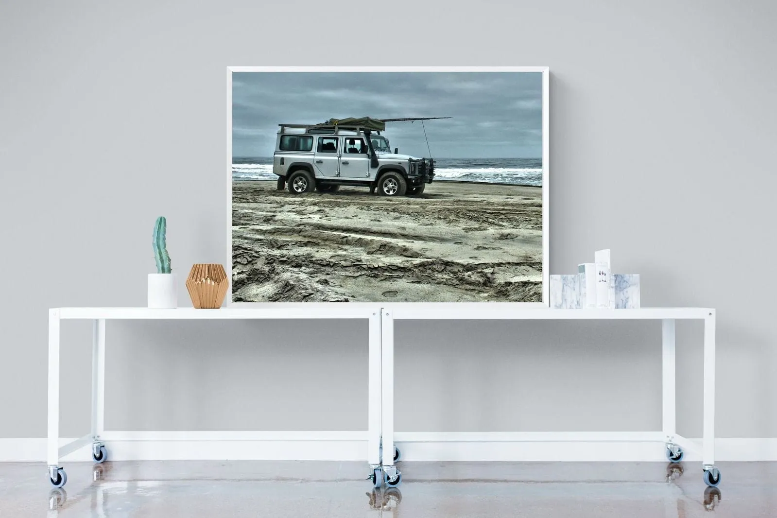 Defender at the Beach