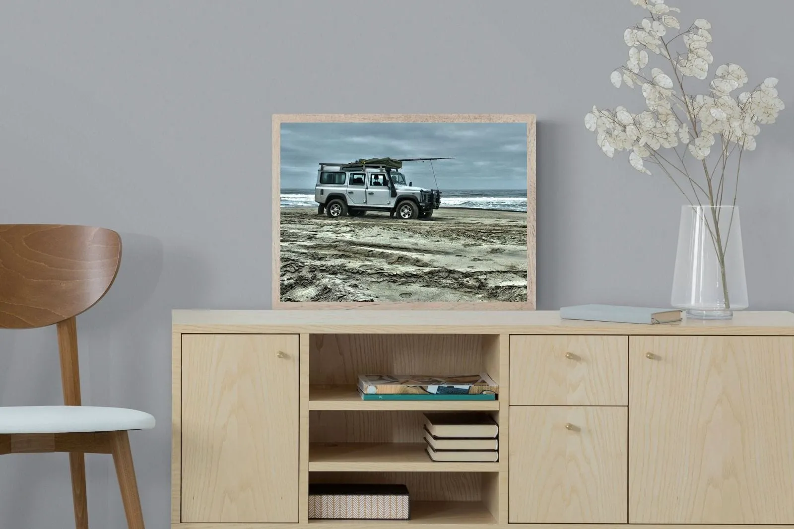 Defender at the Beach