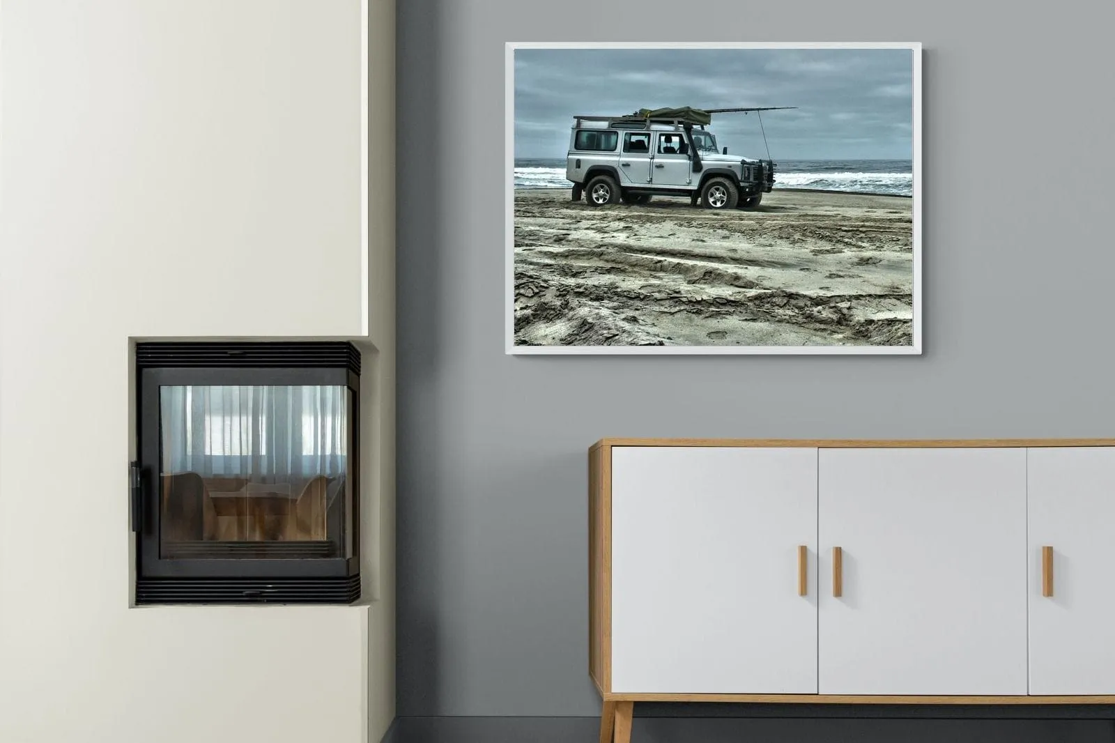 Defender at the Beach