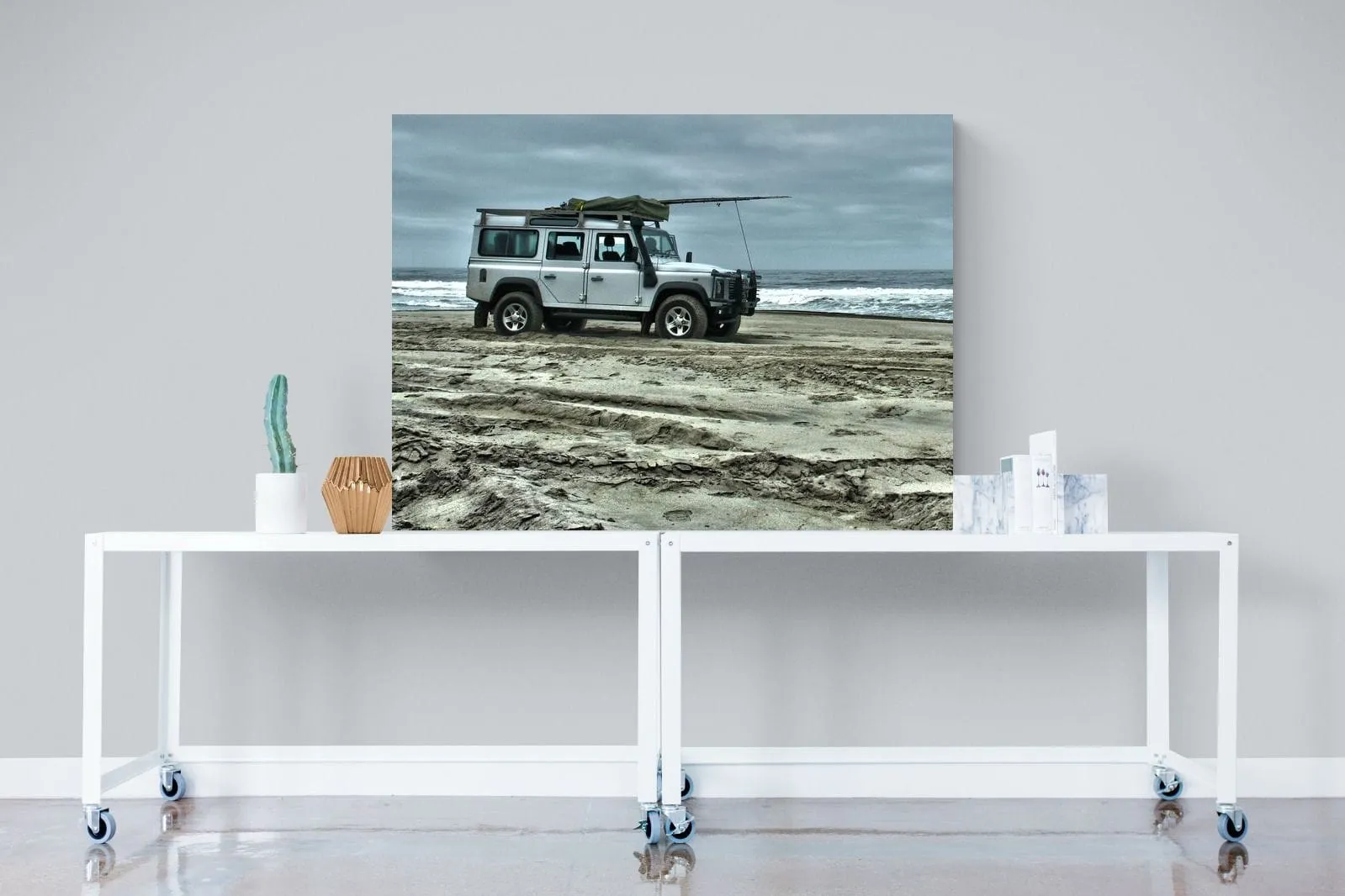 Defender at the Beach