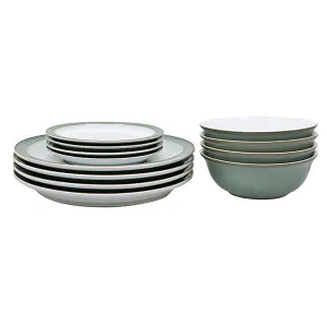 Denby Regency Green 12pc Tableware Set