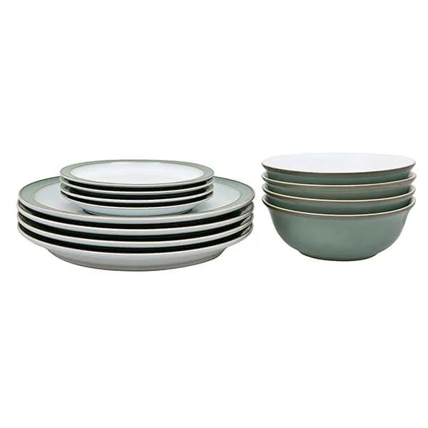 Denby Regency Green 12pc Tableware Set