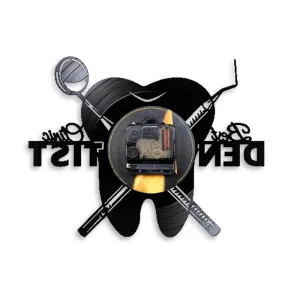 Dentist Equipment Dental Office Teeth Wall Sign Decorative Clock Orthodontist