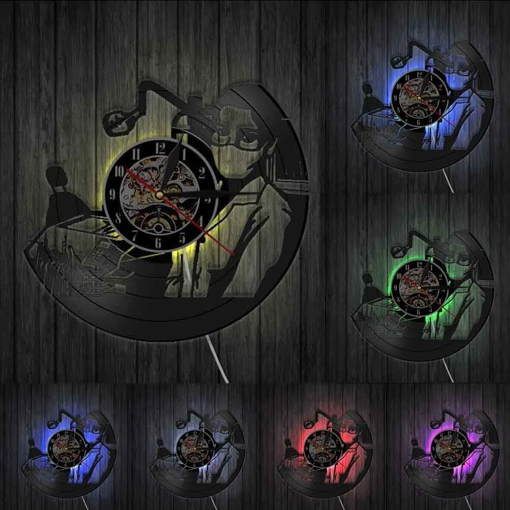 Dentist Vinyl Record Wall Clock Dentistry Office Wall Art Decoration Dental