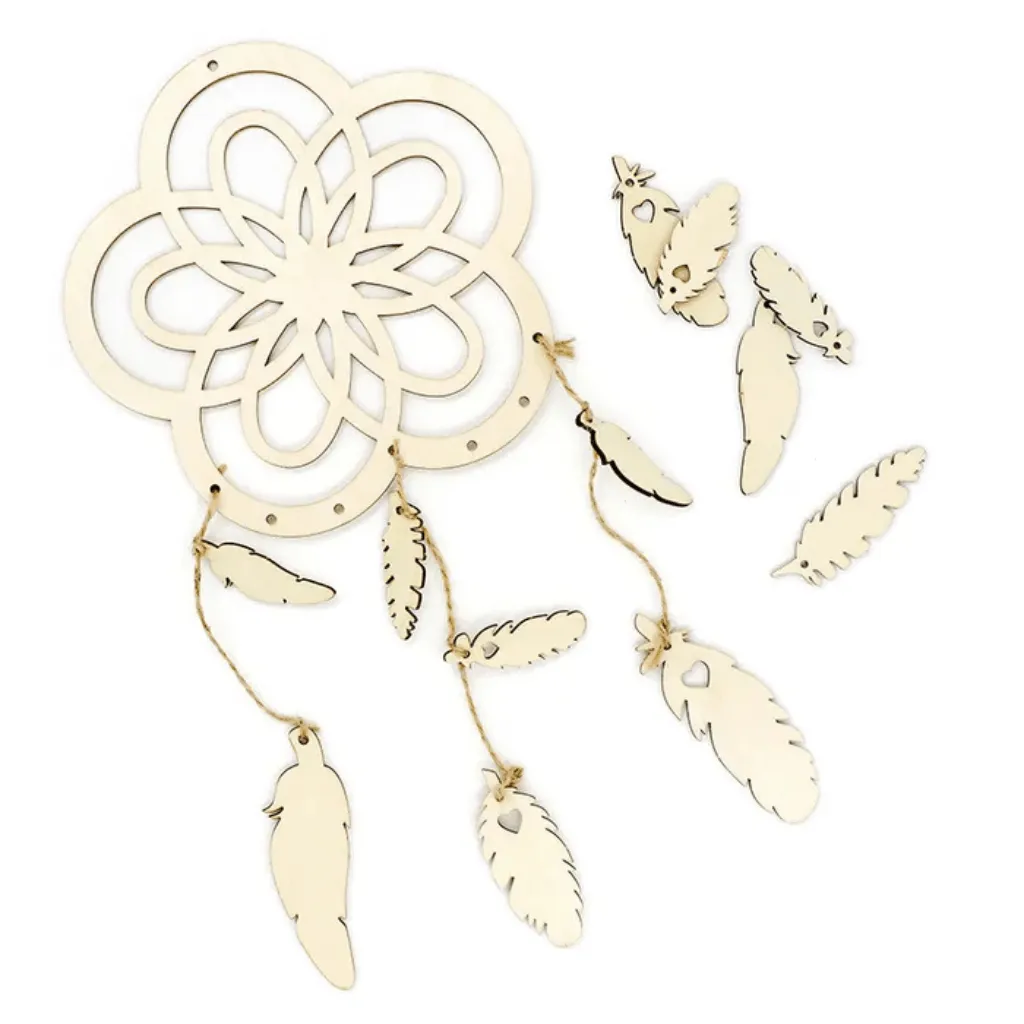 DIY Wood Floral Dreamcatcher Kit