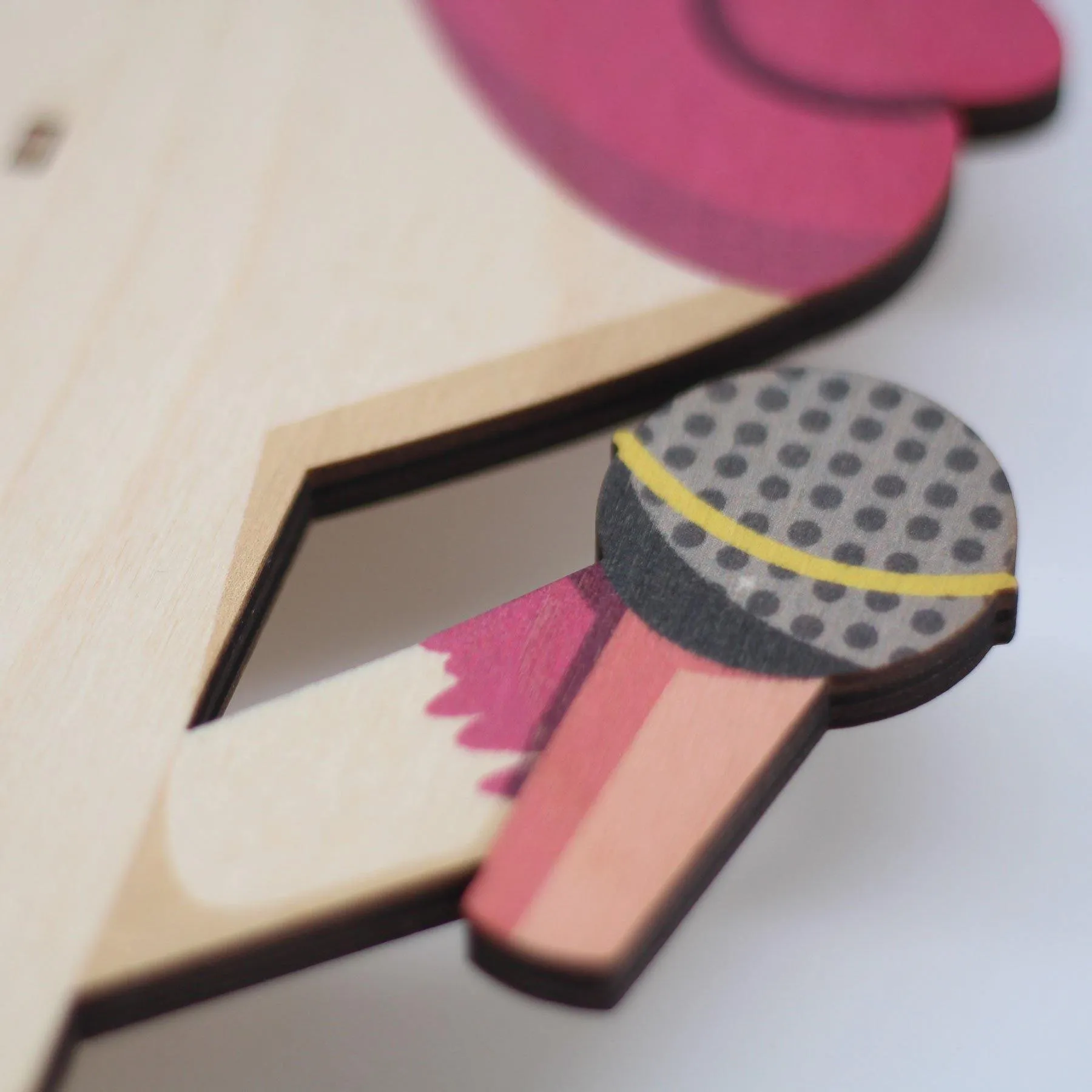 Dolly the Unicorn Single Pendulum Clock by Birch Robot