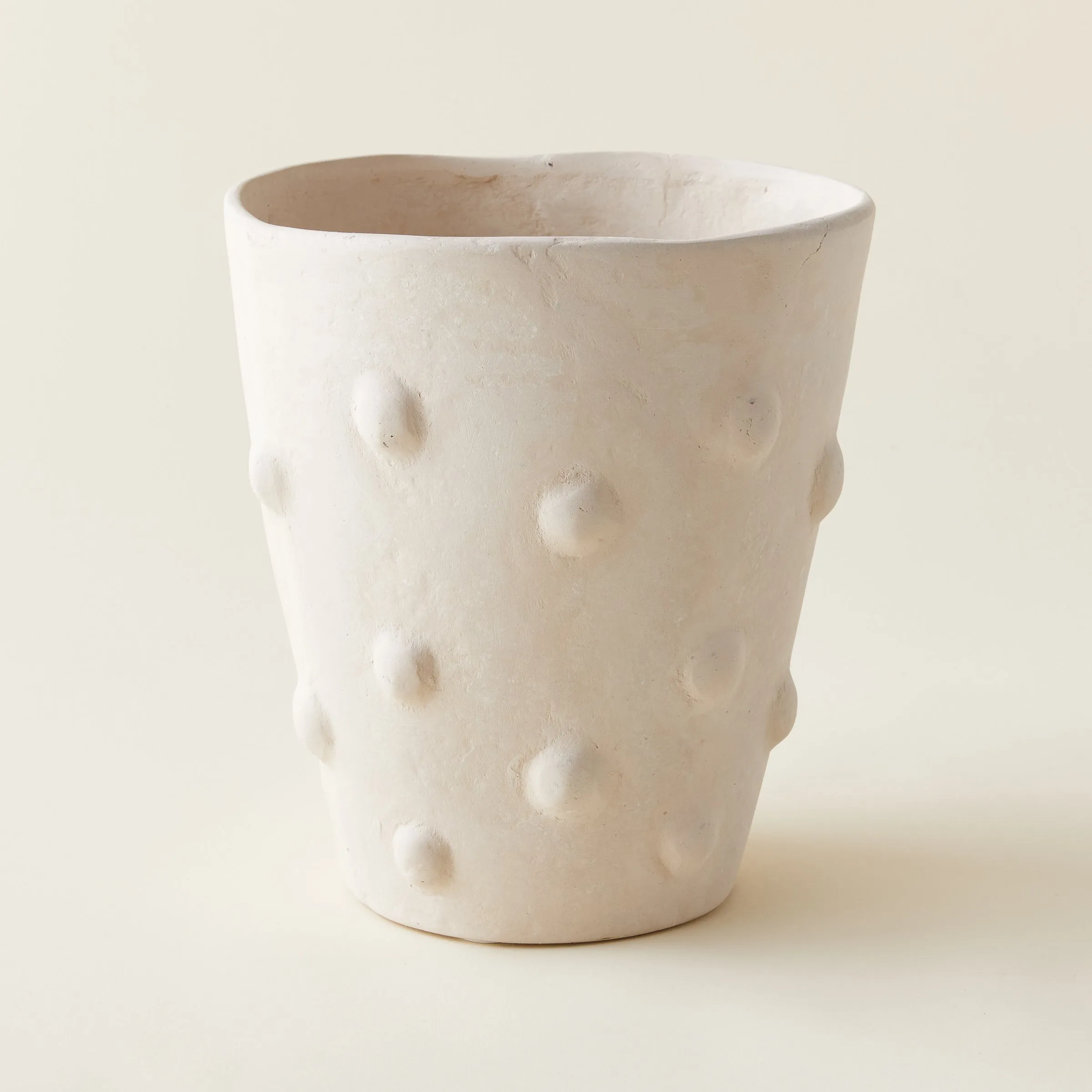 Dotted Paper Mache Vase