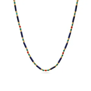 Egyptian Lapis and Turquoise Necklace