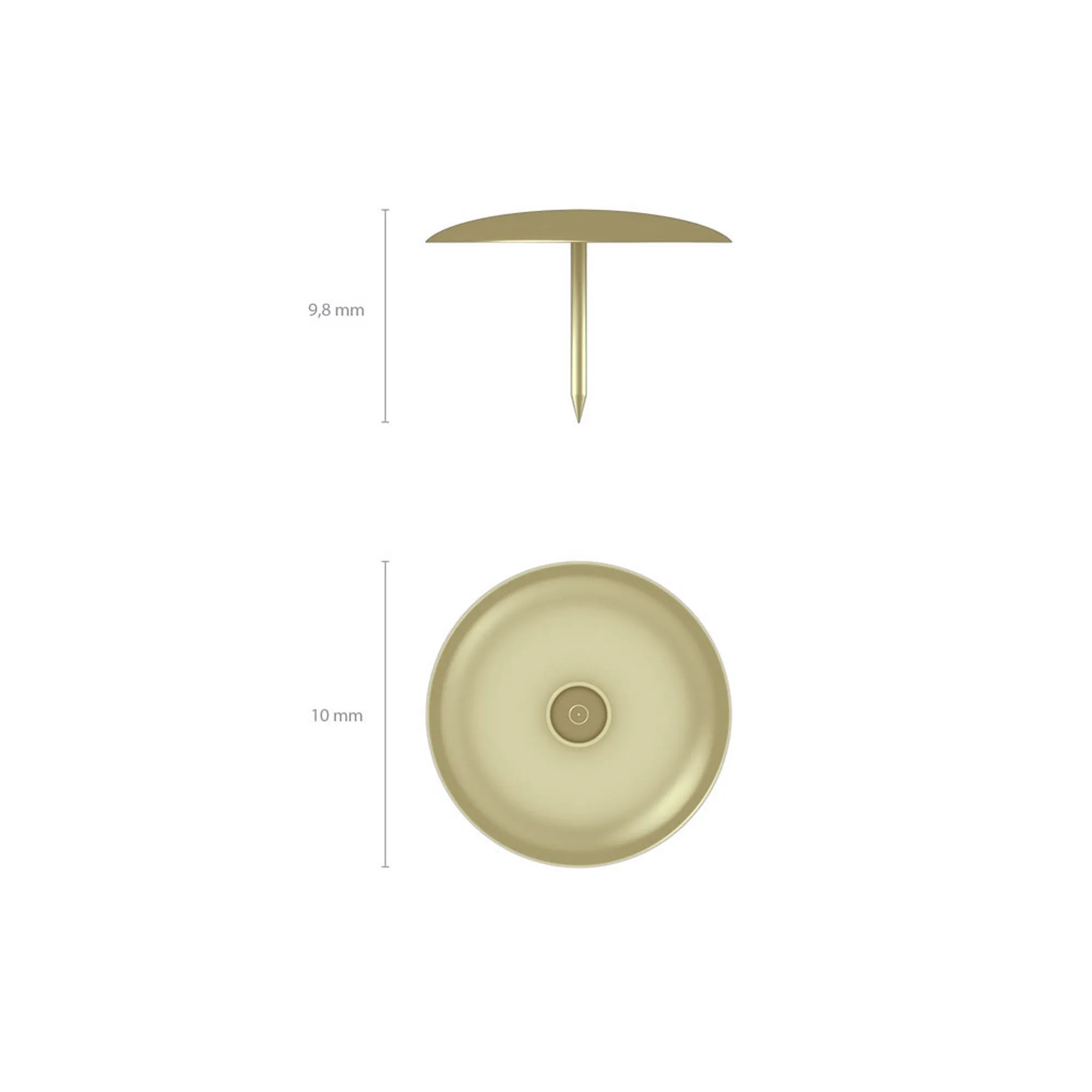 ErichKrause Copper-plated metal buttons (100 Pcs)