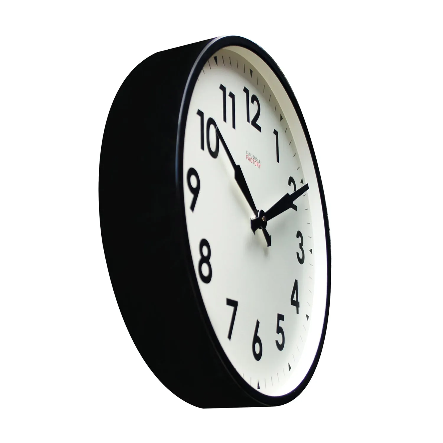 Factory Black Station Clock with Arabic Numerals – Cloudnola Industrial Design