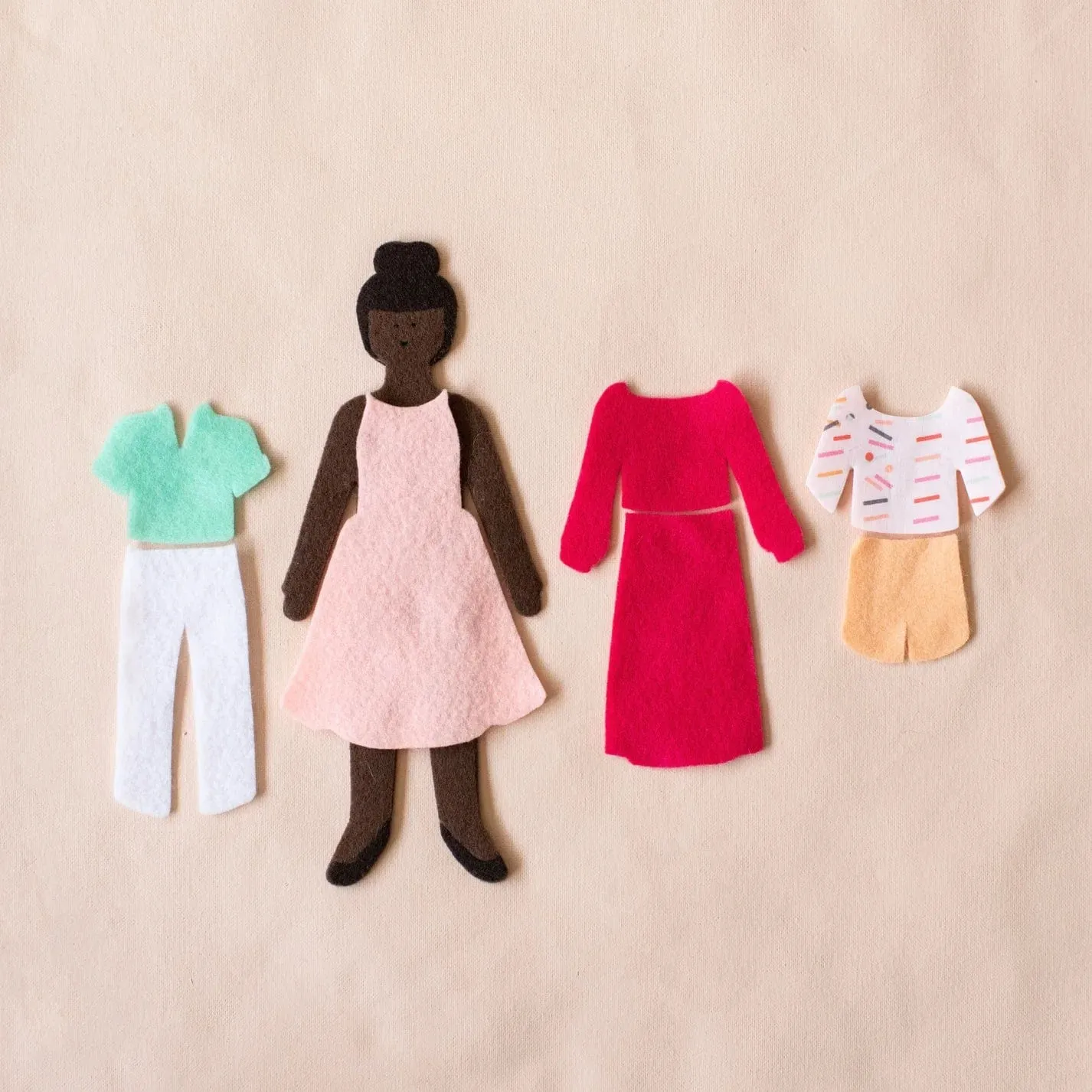 Felt Doll Starter Girl - Cocoa
