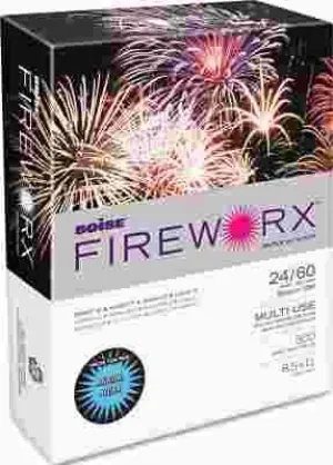 Fireworx Colored Paper 24Lb 8-1/2 X 11 Aerial Aqua 500 Sheets/Ream