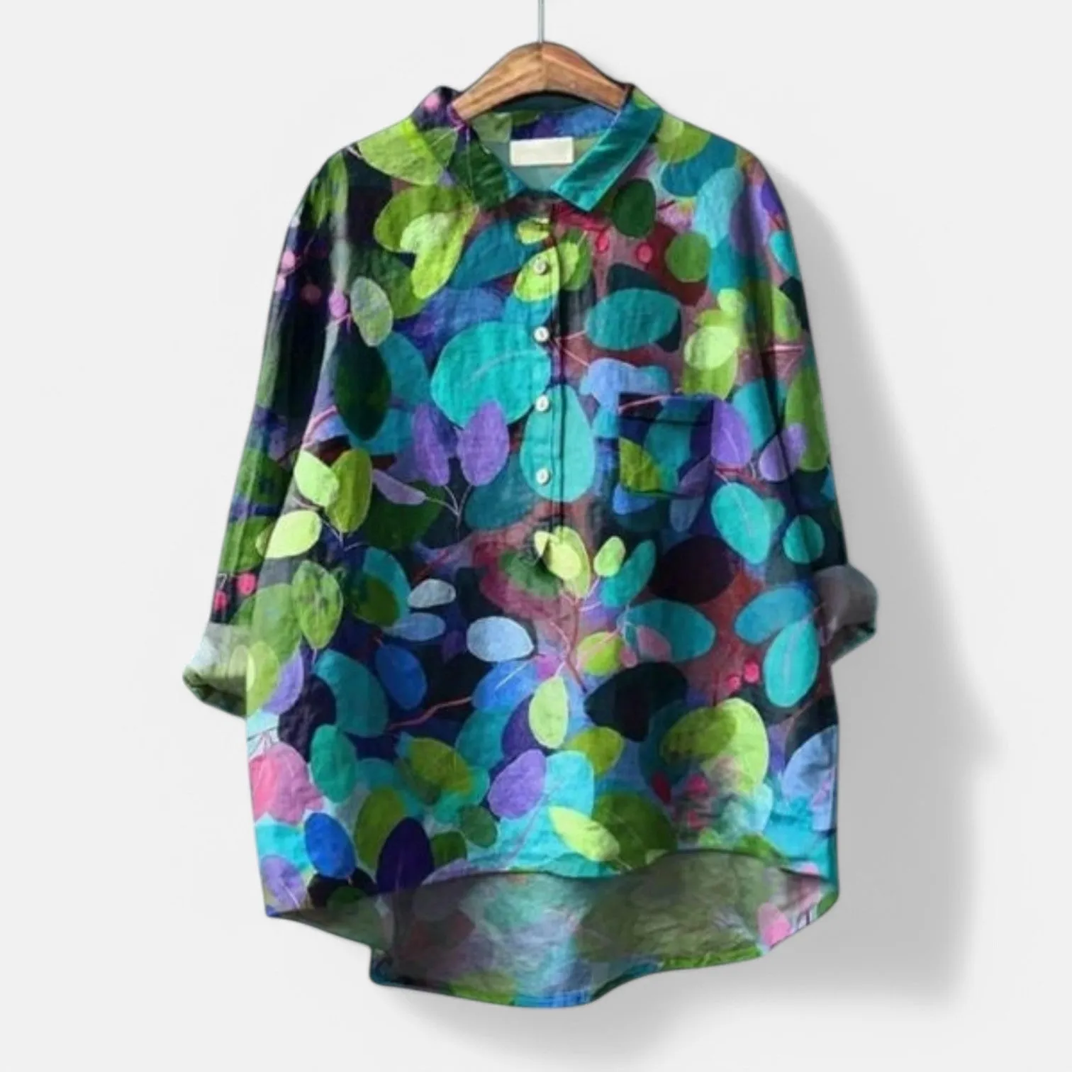 Frida | Artistic Print Trendy Blouse
