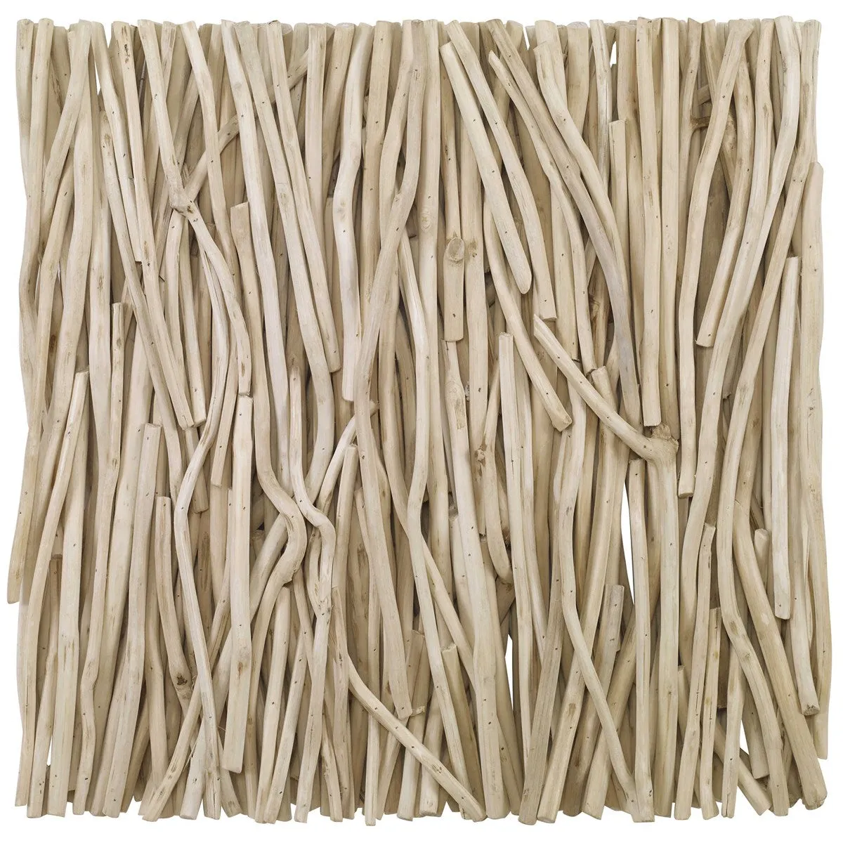 Gathered Teak Wood Wall Panels