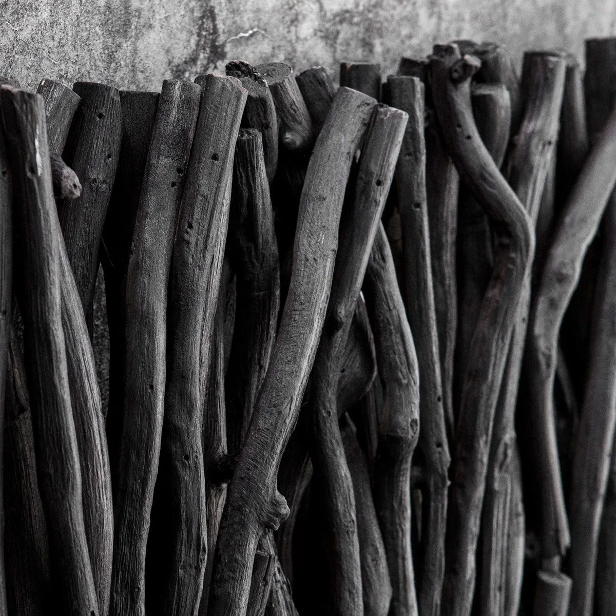 Gathered Teak Wood Wall Panels