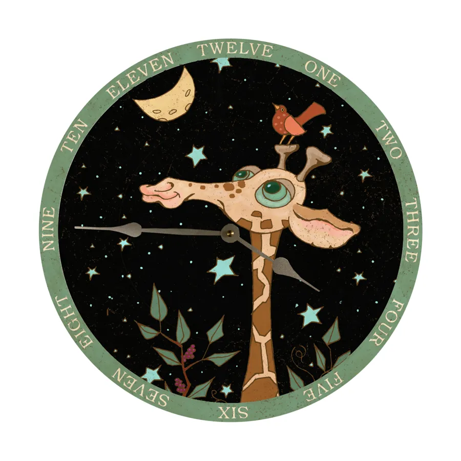 Giraffe Clock- Nursery Room Clock