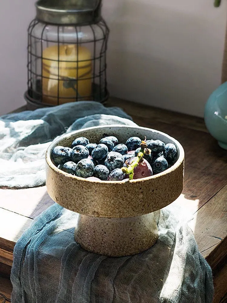 Gohobi Handmade Ceramic Raised Stand Bowl