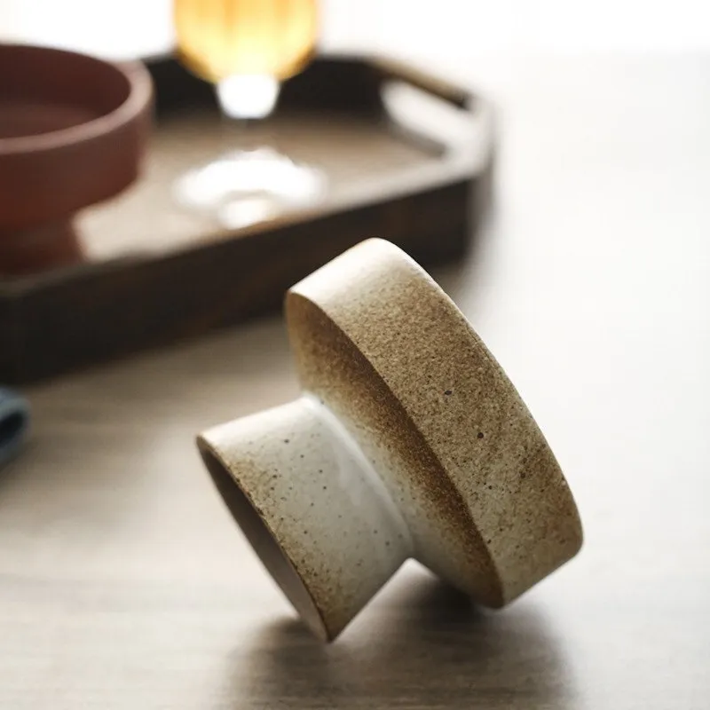 Gohobi Handmade Ceramic Raised Stand Bowl