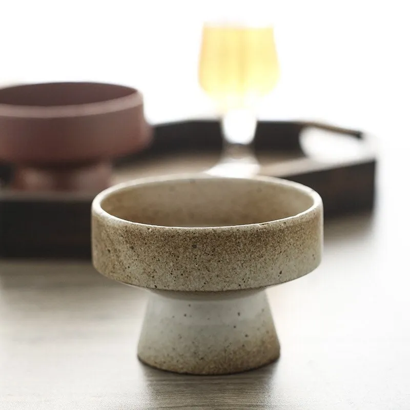 Gohobi Handmade Ceramic Raised Stand Bowl