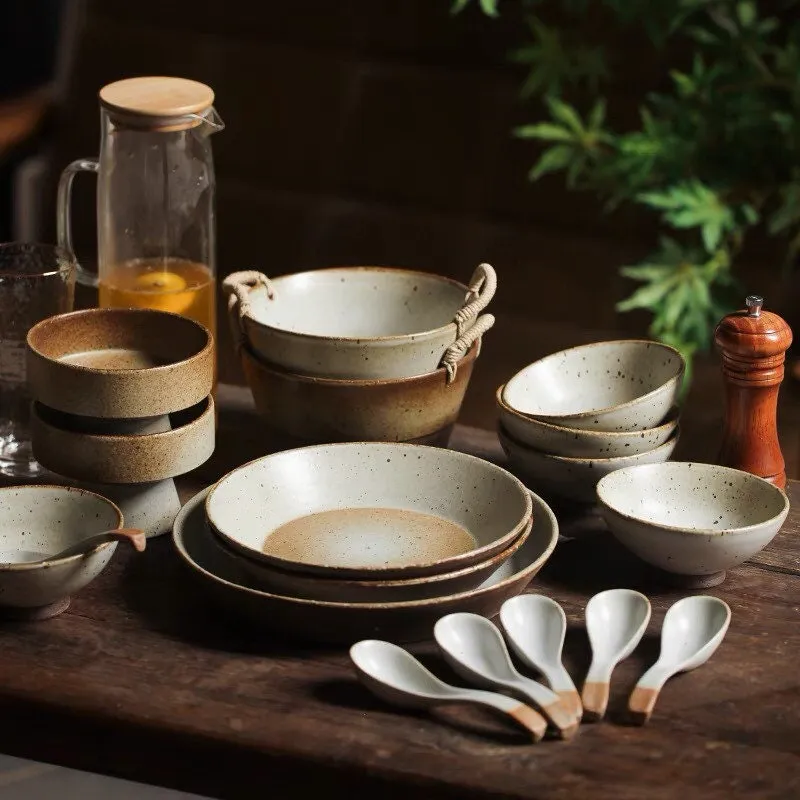 Gohobi Handmade Ceramic Raised Stand Bowl
