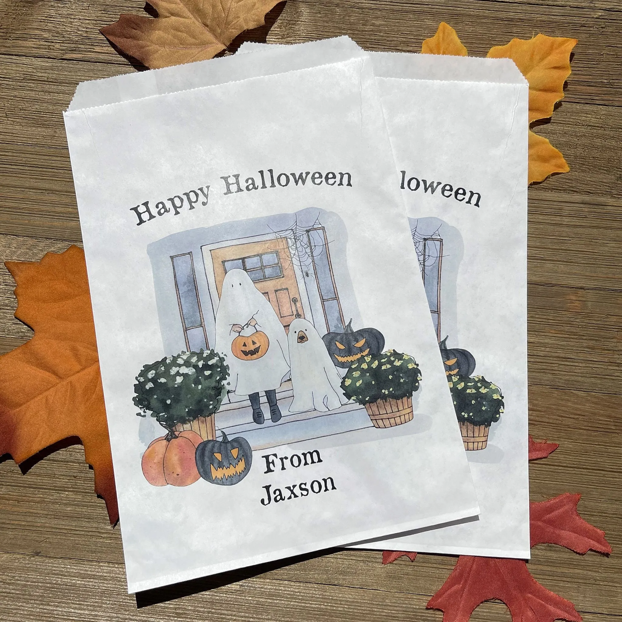 Halloween Candy Bags Personalized