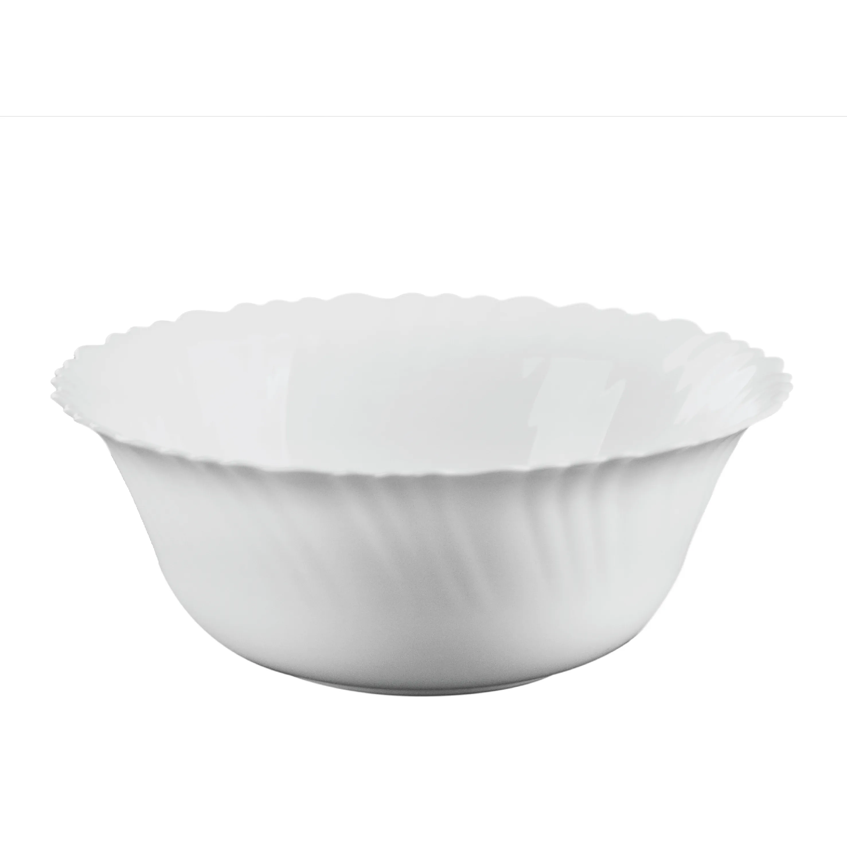 H&B 4PC OPAL SERVING BOWL SET FLUTED