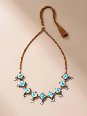 Handcrafted Choker Necklace Turquoise