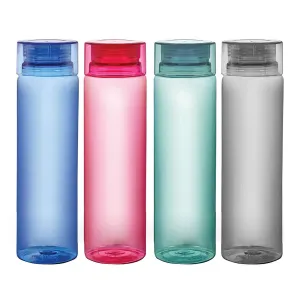 Homestic BPA Free Plastic Water Bottles | Breakproof, Leakproof, Food Grade PET Bottles | Water Bottle for Kids & Adults | Plastic Bottle Set of 4 |Assorted