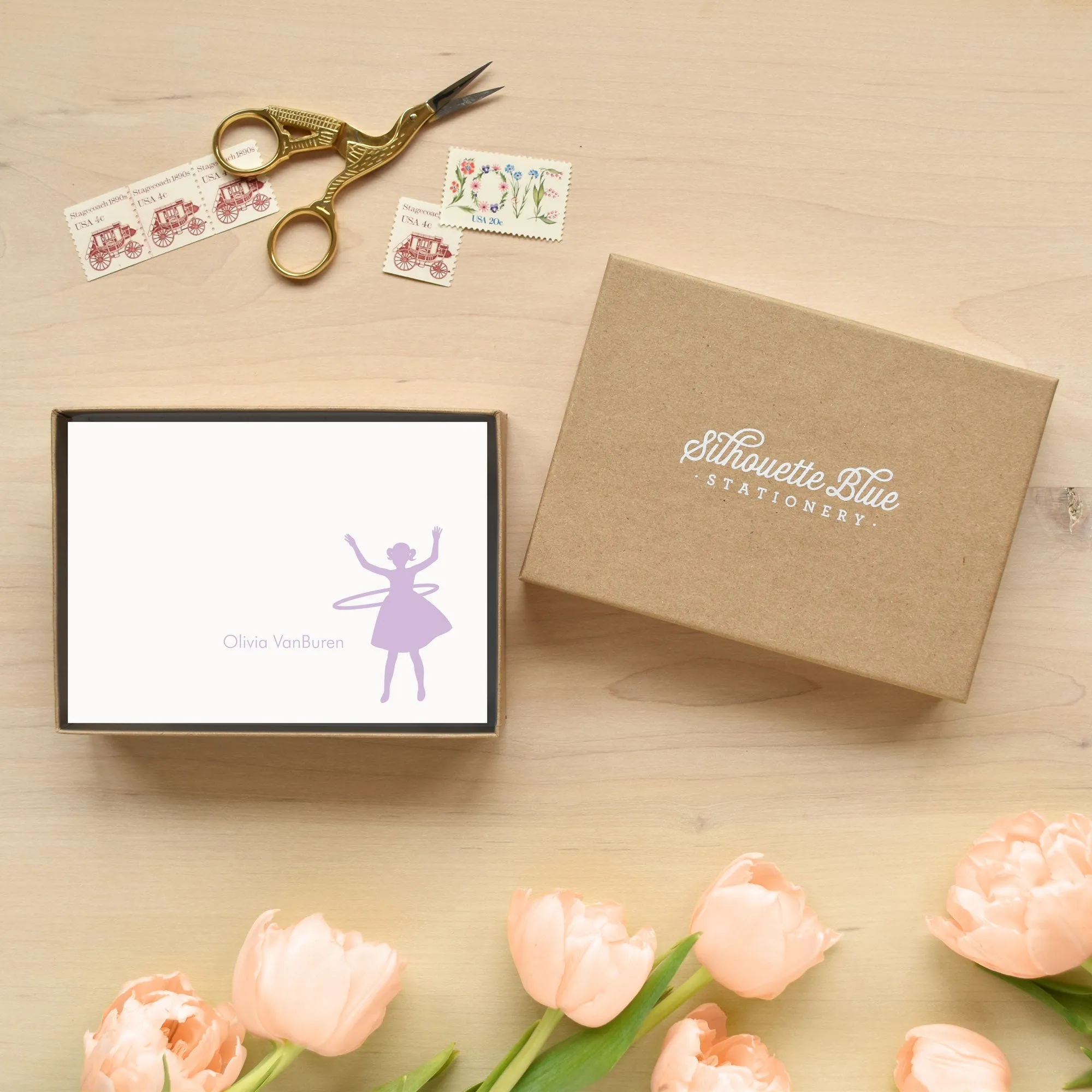 Hula Hoop Personalized Stationery