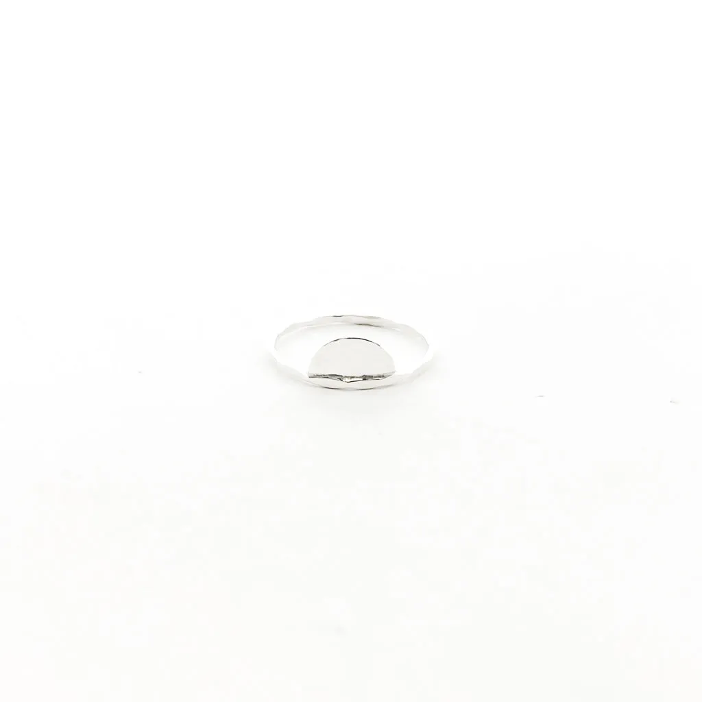 Impressions Half Circle Ring | Silver